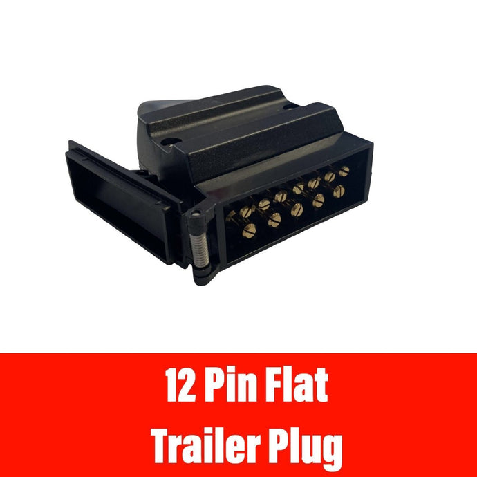 12 PIN FLAT TRAILER PLUG - R&M Trailer Spares12PF