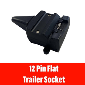 12 PIN FLAT TRAILER SOCKET - R&M Trailer Spares12FS
