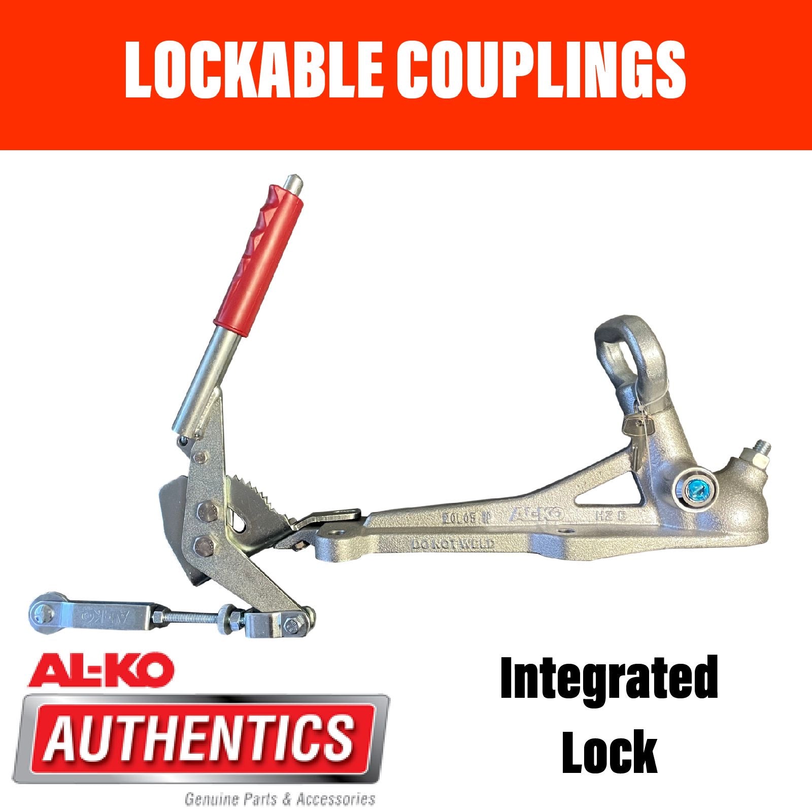 AL-KO 3500KG Lockable Coupling with Premium Handbrake