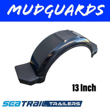 Load image into Gallery viewer, 13 INCH BLACK Plastic Mudguard - R&amp;M Trailer Spares92813BK13
