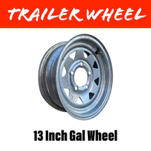 Load image into Gallery viewer, 13 INCH GALVANISED WHEEL - R&amp;M Trailer Spares13GW - 1