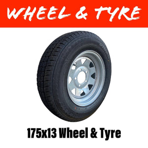 13 INCH GALVANISED WHEEL AND TYRE (MULTIPLE SIZES) - R&M Trailer Spares155WTHT