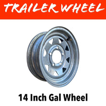 Load image into Gallery viewer, 14 INCH GALVANISED WHEEL - R&amp;M Trailer Spares14GW - 1