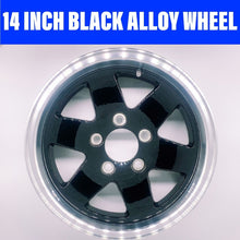 Load image into Gallery viewer, 14 INCH KOYA BLACK ALLOY WHEEL FORD STUD PATTERN - R&amp;M Trailer SparesB1414AWBF