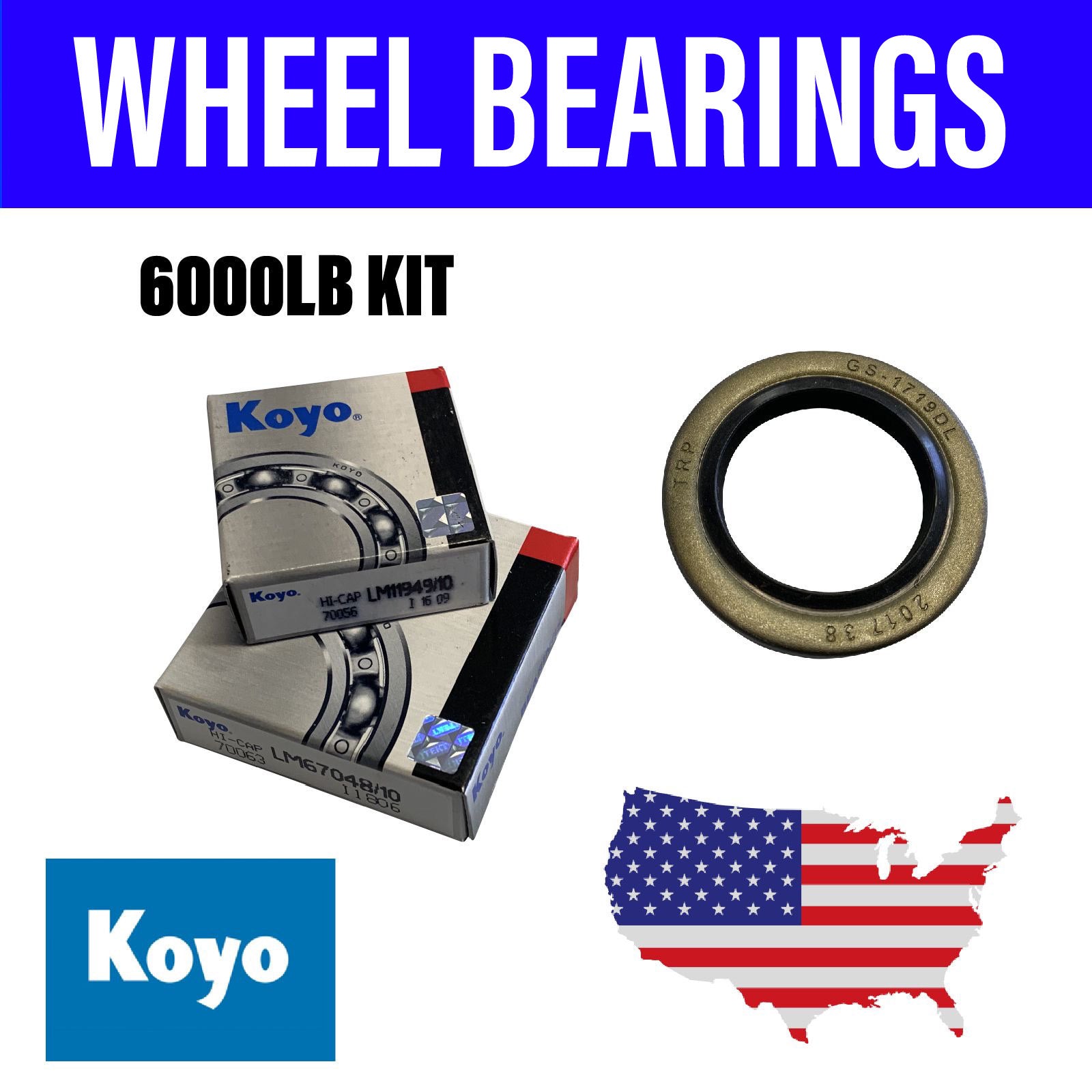American 6000LB Wheel Bearing Kit