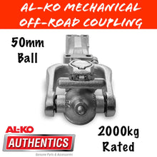 Load image into Gallery viewer, AL-KO 50MM Ball Offroad Coupling 2000KG
