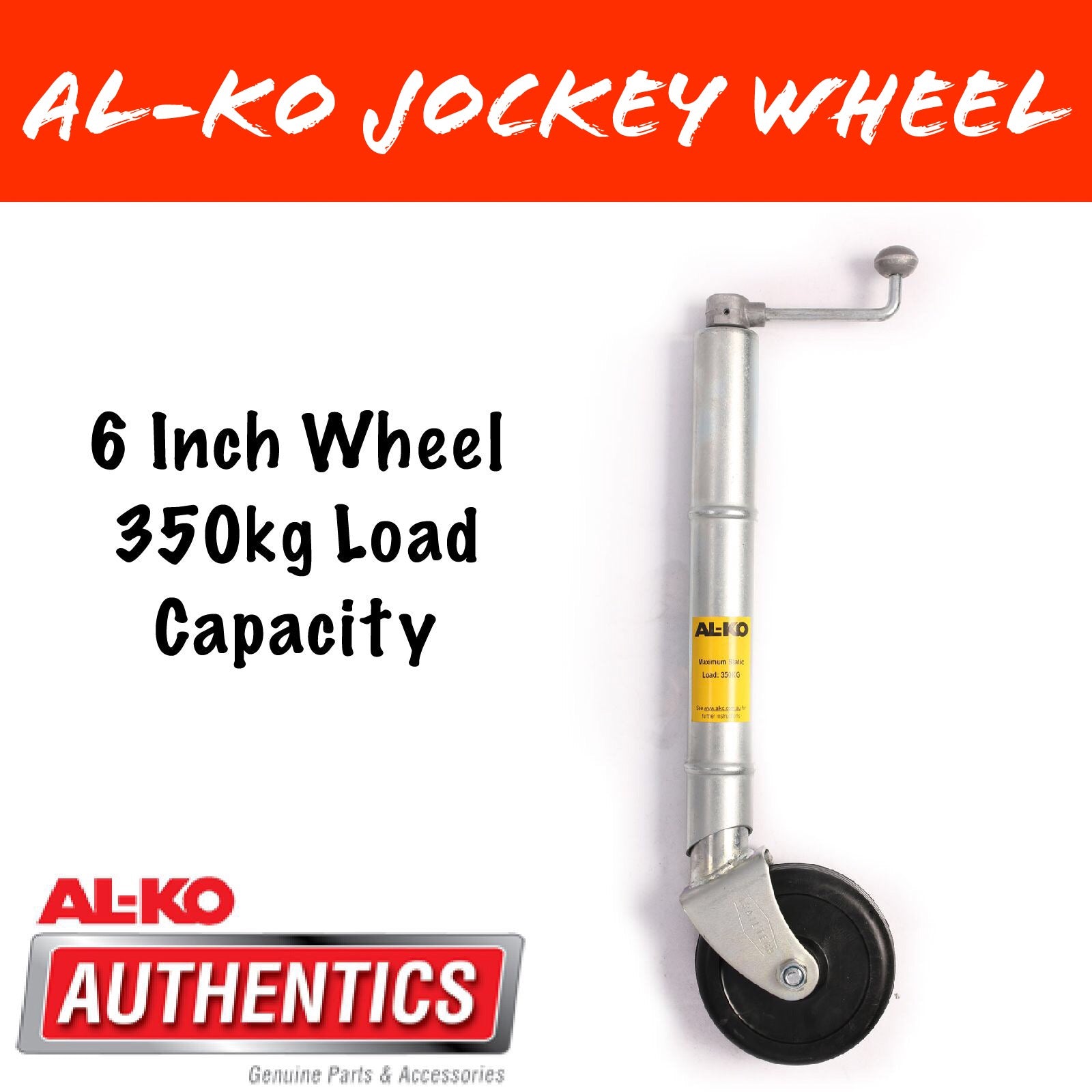 AL-KO TRAILTECH 6 INCH Clamp On Jockey Wheel