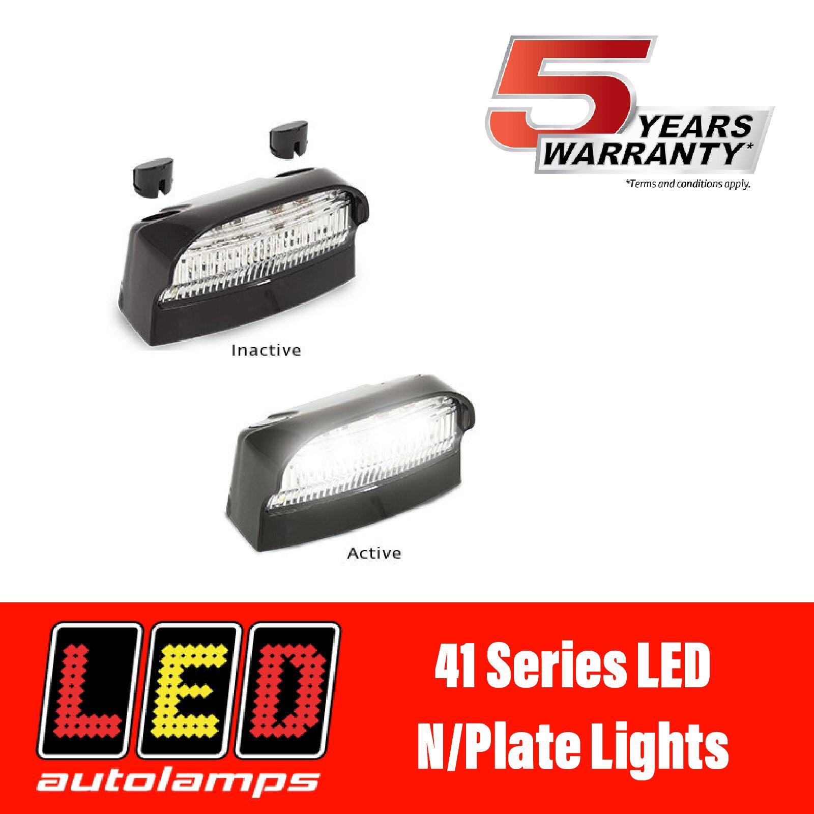LED AUTOLAMPS 41 SERIES LED Number Plate Light