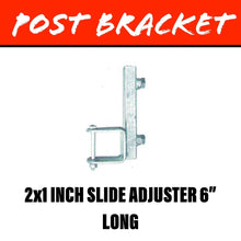 Load image into Gallery viewer, 20MM SQUARE POST Slide Adjuster Bracket 50X25MM - R&amp;M Trailer Spares92161