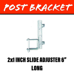 20MM SQUARE POST Slide Adjuster Bracket 50X25MM - R&M Trailer Spares92161