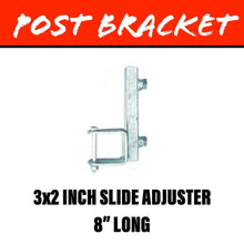 Load image into Gallery viewer, 20MM SQUARE POST Slide Adjuster Bracket 75X50MM - R&amp;M Trailer Spares92163
