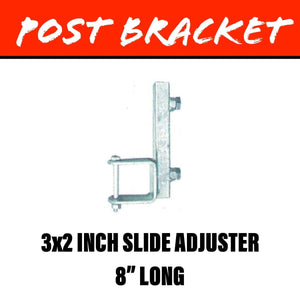 20MM SQUARE POST Slide Adjuster Bracket 75X50MM - R&M Trailer Spares92163