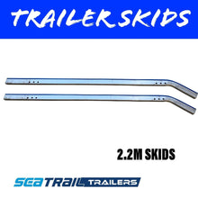 Load image into Gallery viewer, 2.2M METAL BACKED Boat Trailer Skids Pair - R&amp;M Trailer SparesSSKID4.6