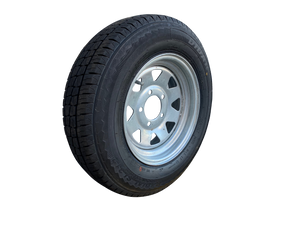 14 INCH GALVANISED WHEEL AND LT TYRE (MULTIPLE SIZES)