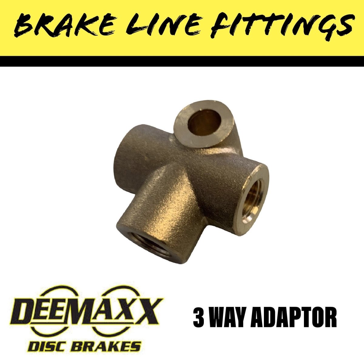 3 WAY BRASS Brake Line Adaptor - R&M Trailer SparesEBS.BL.TEE