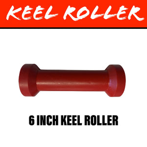 6 INCH RED POLY Centre Roller