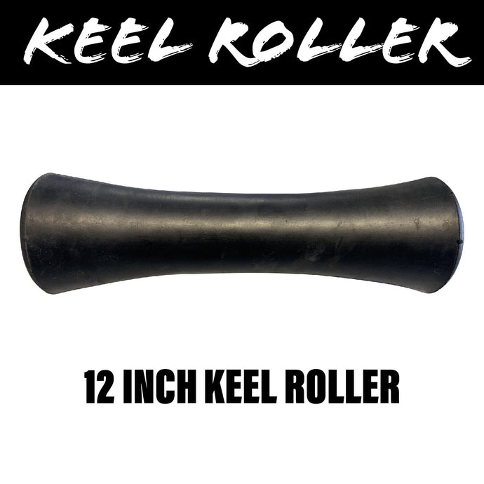 12 INCH BLACK RUBBER Concave Centre Roller