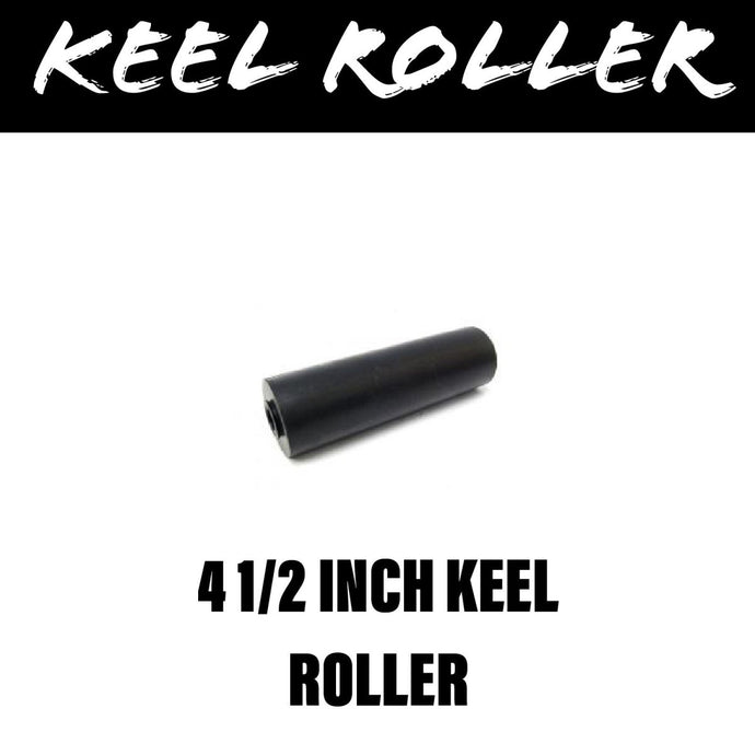 4 1/2 INCH BLACK RUBBER Flat Bilge Centre Roller - R&M Trailer Spares91220