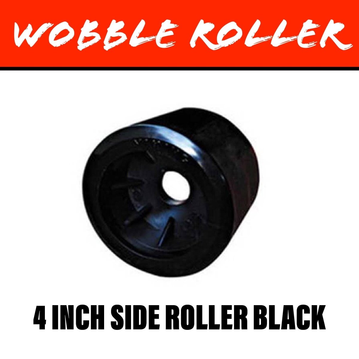 4 INCH BLACK Wobble Roller - R&M Trailer Spares91111