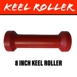 8 INCH RED POLY Centre Roller