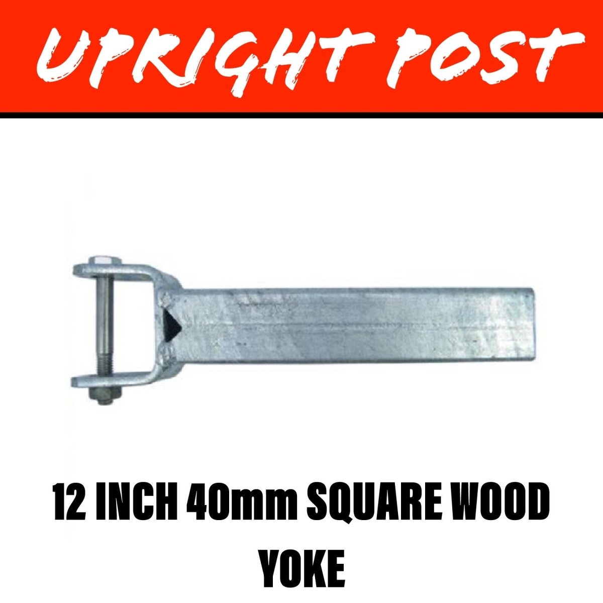 40MM SQUARE Upright Post 12 Inch - R&M Trailer Spares92110