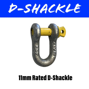 11MM RATED D-SHACKLE