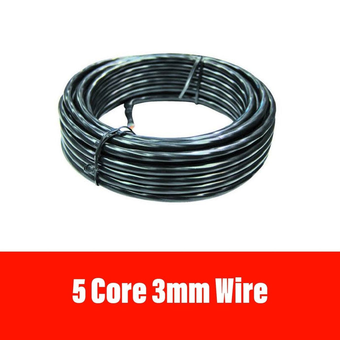 5 CORE 3MM TRAILER WIRING CABLE - R&M Trailer Spares5C3MM
