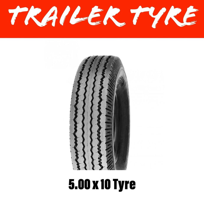 5.00 X 10 INCH 6 PLY TYRE - R&M Trailer SparesT5.00X10T