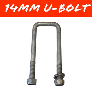 50mm x 130mm 14mm GAL U - BOLT - R&M Trailer SparesS50x130
