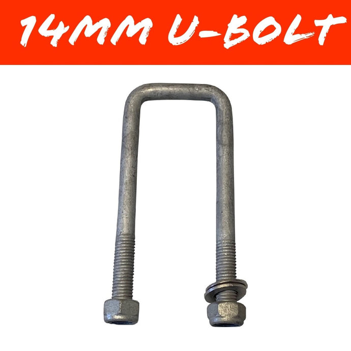 50mm x 130mm 14mm GAL U - BOLT - R&M Trailer SparesS50x130