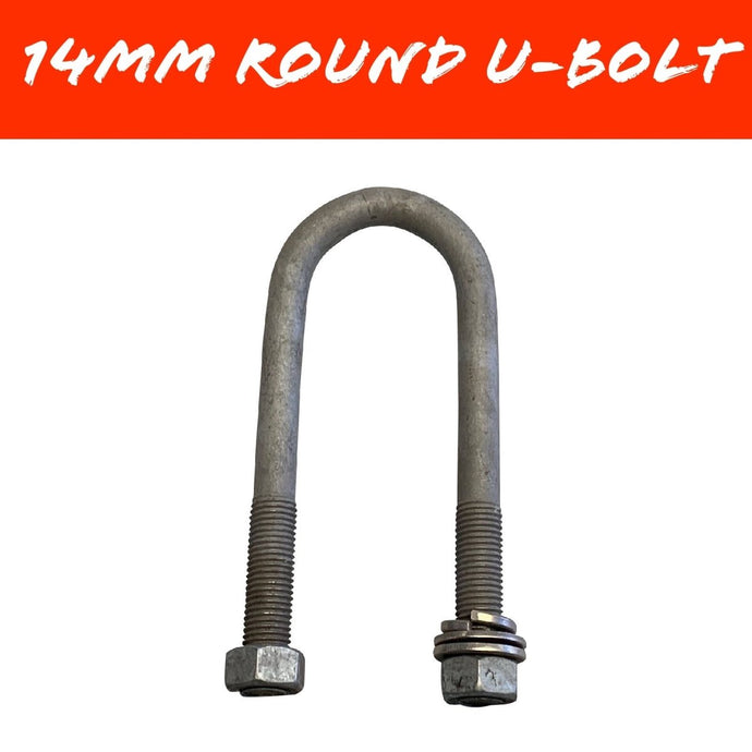 50mm x 170mm 14MM ROUND U - BOLT - R&M Trailer SparesS50X1707R