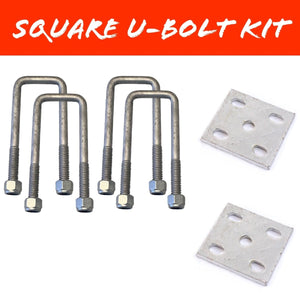 50mm x 200mm SQUARE U - BOLT KIT - R&M Trailer Spares50X200SUBK