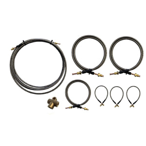 5500MM S/S FLEXIBLE BRAKE LINE KIT Tandem Axle - R&M Trailer SparesBLK.5500T