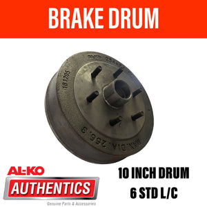 AL-KO 10 Inch 6 Stud Brake Drum