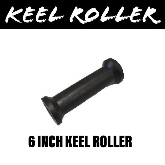 6 INCH BLACK RUBBER Centre Roller - R&M Trailer Spares91213