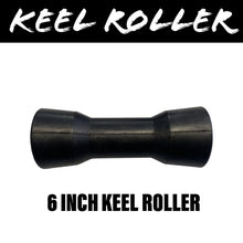 Load image into Gallery viewer, 6 INCH BLACK RUBBER Centre Roller - R&amp;M Trailer Spares91230