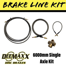 Load image into Gallery viewer, 6000MM S/S FLEXIBLE Brake Line Kit - R&amp;M Trailer SparesBLK.6000S