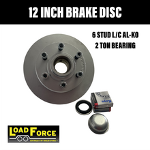 Load image into Gallery viewer, LOADFORCE 12 INCH BRAKE DISC 6 STUD WITH Japanese 2 Ton Bearings