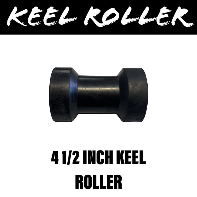 4 1/2 INCH BLACK RUBBER Centre Roller