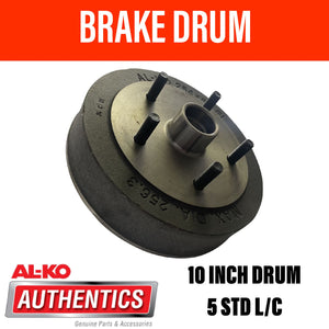 AL-KO 10 Inch 5 Stud L/C Brake Drum