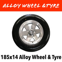Load image into Gallery viewer, 14 INCH ALLOY WHEEL AND LT TYRE (Multiple Sizes)