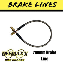 Load image into Gallery viewer, 700MM FLEXIBLE STAINLESS STEEL Brake Line - R&amp;M Trailer SparesEBS.BL.0700