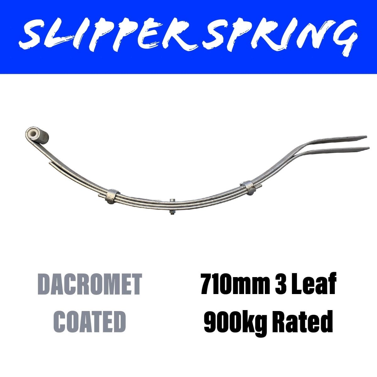 710MM 3 Leaf Spring 900KG RATED - R&M Trailer Spares92313G