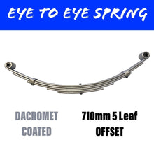Load image into Gallery viewer, 710MM 5 LEAF Eye to Eye SPRING 1300KG RATED OFFSET - R&amp;M Trailer Spares92345G