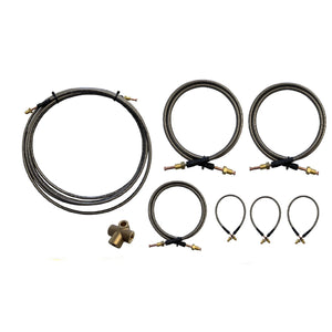 6000MM S/S FLEXIBLE BRAKE LINE KIT Tandem Axle