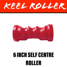 Load image into Gallery viewer, 6 INCH RED POLY Self Centring Centre Roller