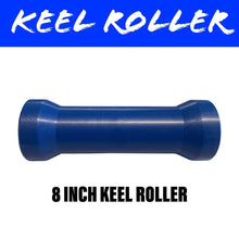 Load image into Gallery viewer, 8 INCH BLUE NYLON Centre Roller - R&amp;M Trailer Spares91324
