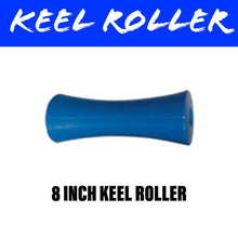 Load image into Gallery viewer, 8 INCH BLUE NYLON Concave Centre Roller - R&amp;M Trailer Spares91323