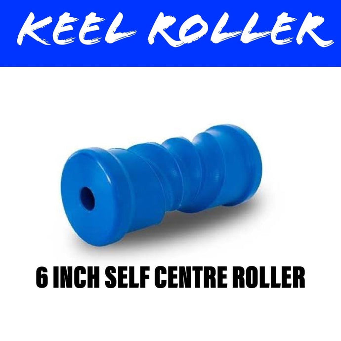 8 INCH BLUE NYLON Self Centring Centre Roller - R&M Trailer Spares91331