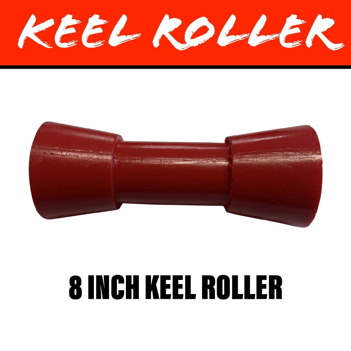 8 INCH RED POLY Centre Roller - R&M Trailer Spares91517